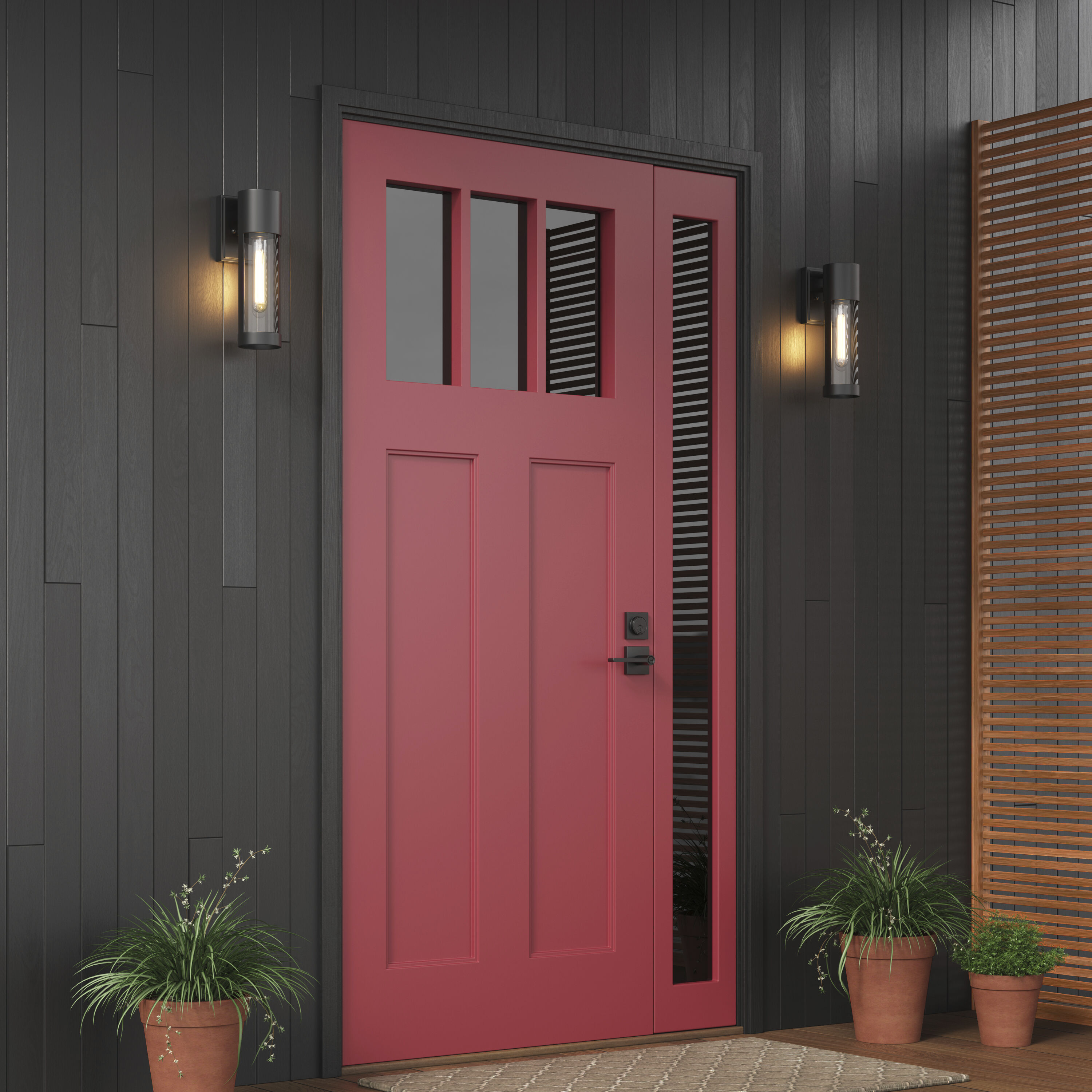 Hester 1 Light 12.5 inch Powder Coated Black Outdoor Wall Sconce